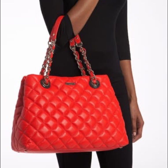 kate spade Handbags - kate Spade red Quilted Satchel handbag mid sized